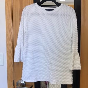 French connection white dotted top